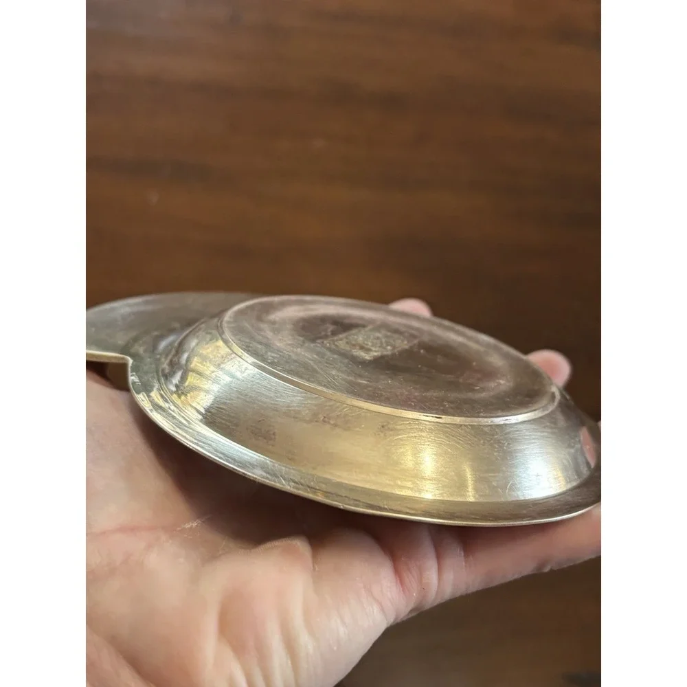 Vintage Brass Mid Century Pocket Change Dish Trinket MCM Mid Century
